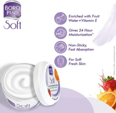 BOROPLUS Antiseptic Soft Light & Non-sticky All Seasons Hand,Body & Face Ayurvedic Cream  (300 ml)