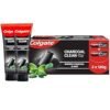 Colgate Charcoal Clean Black Gel Toothpaste, Combo Pack of 240g (120g x2) Deep Clean Tooth paste With Bamboo Charcoal & Wintergreen Mint For Plaque Removal & Tingling Fresh Mouth Experience