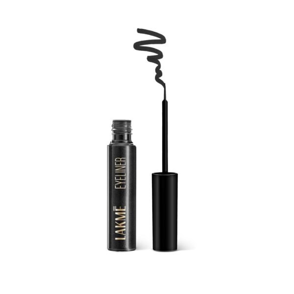 41zM1kr++9L._SL1000_ Lakme Absolute Shine Liquid Eye Liner, Black, Long Lasting Shimmery Liner for a Glossy Finish - Smudge Proof Eye Makeup, Does Not Fade, 4.5 ml