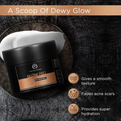 THE MAN COMPANY Glow Pro Instant Glow Face Moisturizer for Men | Non-Sticky & Reduces Dark Spots  (50 g)