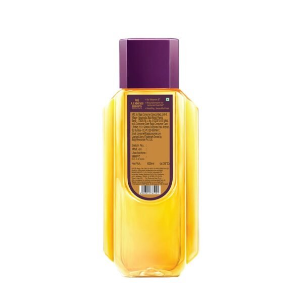 Bajaj Almond Drops Hair Oil, 625ml, Hair Oil, 6X Vitamin E, Almond Oil, Light and Non-Sticky, Hair Fall Control - Image 2