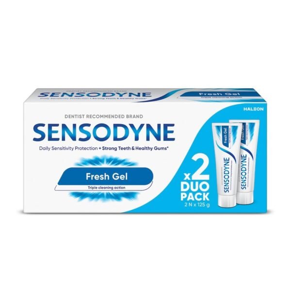 Sensodyne Toothpaste Fresh Gel, Sensitive tooth paste for daily sensitivity protection - Image 2