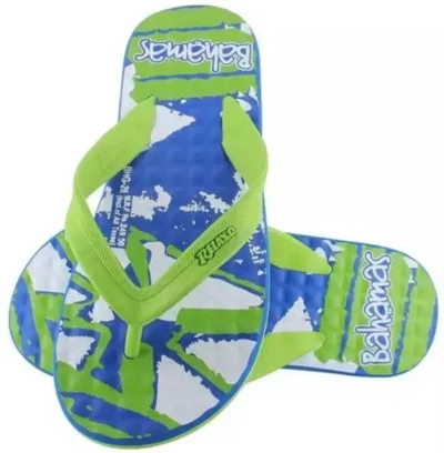 Men Flip Flops  (Navy, Green, Blue , 8)