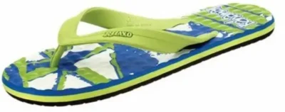 Men Flip Flops  (Navy, Green, Blue , 8)