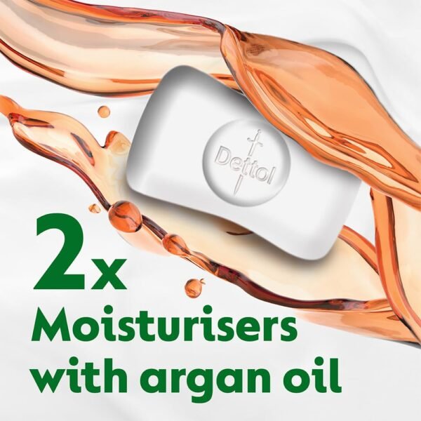 Dettol Skincare Moisturizing Beauty Bathing Soap Bar with Argan Oil (750gm) | Softer Skin, 150gm, Pack of 5 - Image 3