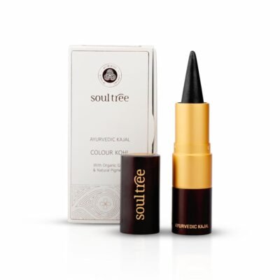 SoulTree Ayurvedic Kajal | Pure Black 011 | Black Shade