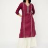 Max Women's Cotton Blend Floral Regular Kurta