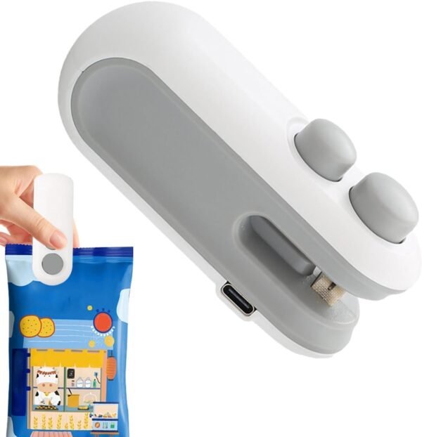 Wazdorf Sealing Clip - Portable Mini Sealing Machine Handheld Packet Sealer for Food, Snacks, Chips, Fresh Storage, Plastic Bag Sealing Machine - Image 2