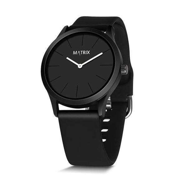 Matrix Minimalist Dial with Softest Silicone Strap Analog Wrist Watch for Men & Boys - Image 2