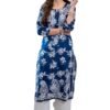 61Li-19vmNL._SY741_ GoSriKi Women's Rayon Blend Chikankari Embroidered Straight Kurta