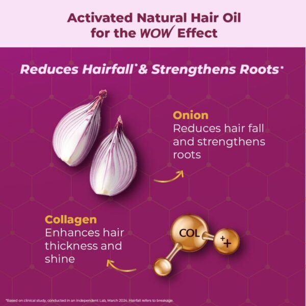 WOW Onion Black Seed Hair Oil - Controls Hair Fall - Image 4