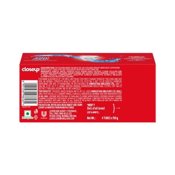 Close Up Toothpaste | Long lasting 18 Hours Of Fresh Breath & White Teeth - Image 3