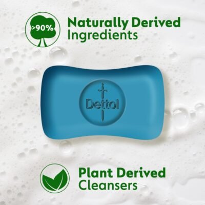 Dettol Icy Cool Bathing Soap Bar with Menthol (Pack of 6 - 125g each), Combo Offer on Bath Soap