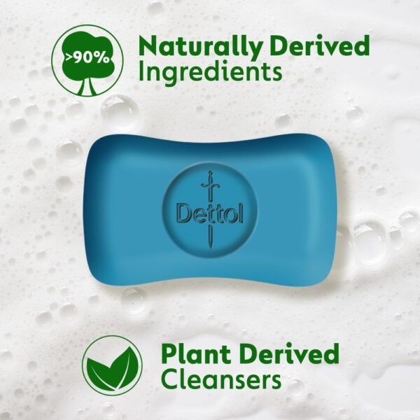 Dettol Icy Cool Bathing Soap Bar with Menthol (Pack of 6 - 125g each), Combo Offer on Bath Soap - Image 3