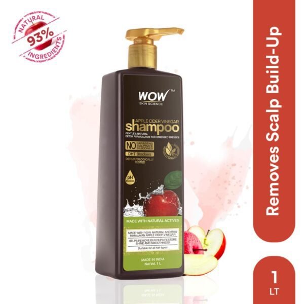 WOW Skin Science Apple Cider Vinegar Shampoo - 1 litre - Image 4