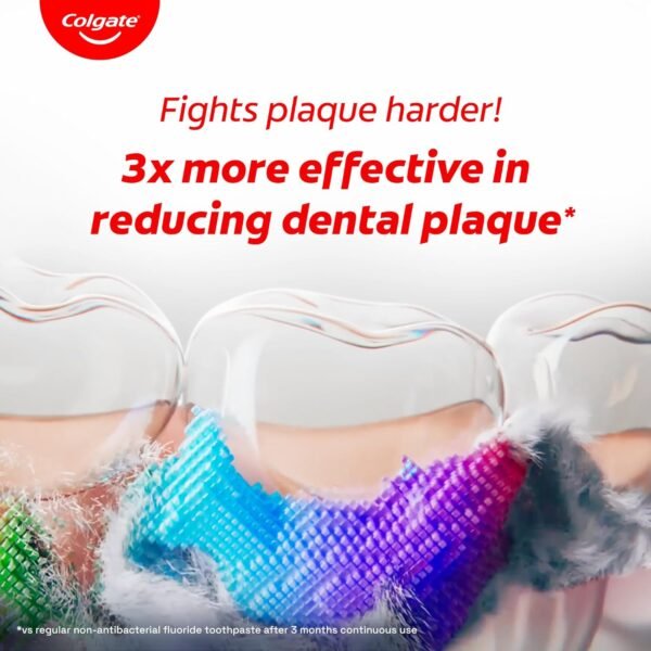 Colgate Total Plaque Release Toothpaste | Tooth paste with Amino Foam & Zinc | Colgate Paste Toothpaste for Stronger Gums | 3X More Effective at Fighting Plaque - Natural Mint (80gm) - Image 2