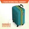 Safari Genius Alley 55cm Cabin Trolley Bag Hard Case Polypropylene, 4 Spinner Wheels, 360 Degree Wheeling Carry on Luggage
