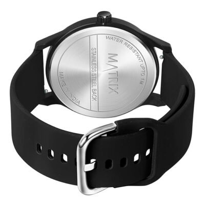 Matrix Minimalist Dial with Softest Silicone Strap Analog Wrist Watch for Men & Boys