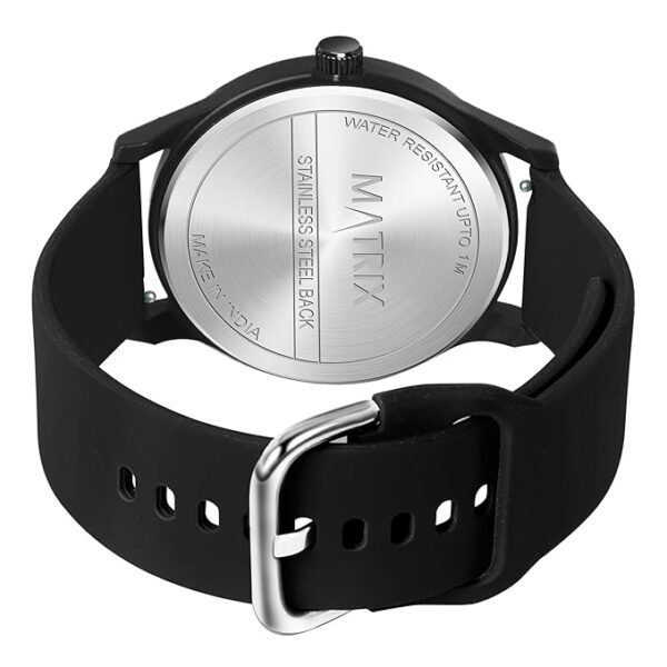 Matrix Minimalist Dial with Softest Silicone Strap Analog Wrist Watch for Men & Boys - Image 5