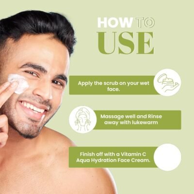 WildOak Korean Rice Face Scrub | Glass Skin & De-Tan | Boosts Collagen Naturally |