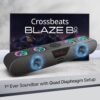 CrossBeats Blaze B30 Bluetooth 30W Soundbar Gaming RGB Light | AUX, BT, SD Card, USB &FM I 8 Hrs Playtime Fast Charge| TWS Pairing| Built in mic| BT Speaker for TV, Mobile, PC, Laptop, Tablet - Black