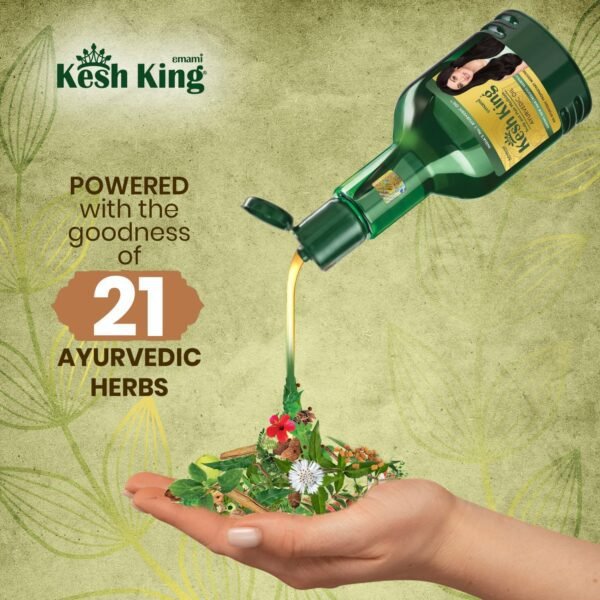 Kesh King Ayurvedic Anti Hairfall Hair Oil, 300ml - Image 3