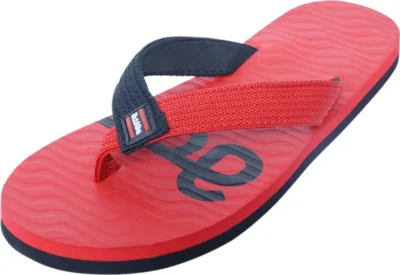 Men Flip Flops  (Red , 7)