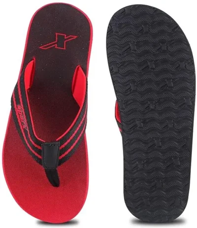 Sparx Men Flip Flops  (Black , 10)