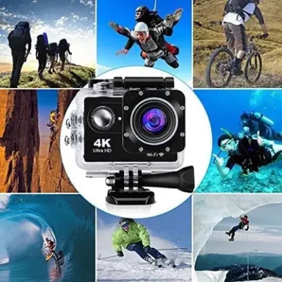 AAlly WIFI ULTRA 4k Sports Powershoot S2 Shoot Series camera for Travel Bike Adventure 170 Degree Wide Angle 30M underwater Waterproof Sports and Action Camera  (Black, 16 MP)
