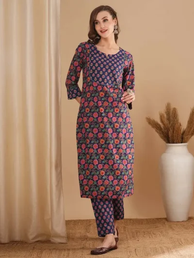 Women Pure Cotton Kurta Pant Set