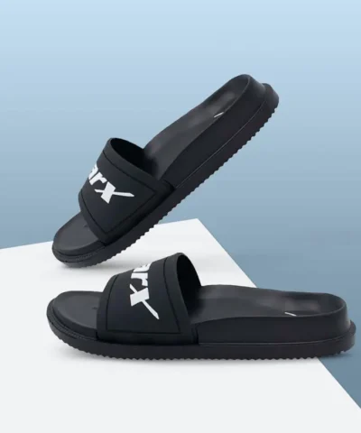 Men Slides  (Black , 6)