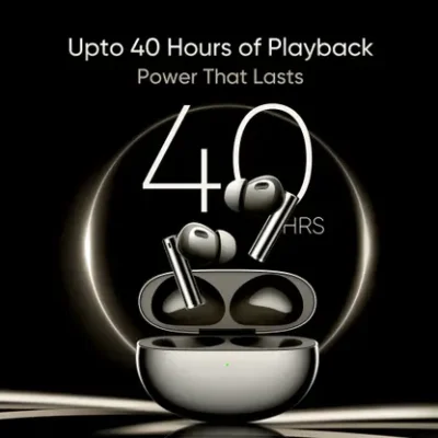 realme Buds Air 6 Pro with 50dB ANC, 360 Spatial Audio and upto 40 hours Playback Bluetooth  (Titanium Twilight, True Wireless)