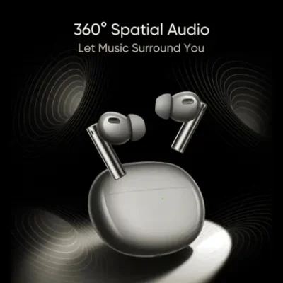 realme Buds Air 6 Pro with 50dB ANC, 360 Spatial Audio and upto 40 hours Playback Bluetooth  (Titanium Twilight, True Wireless)