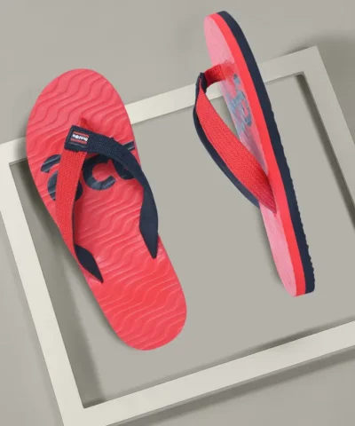 Men Flip Flops  (Red , 7)
