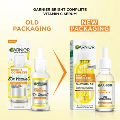 GARNIER Bright Complete 30X Vitamin C Face Serum, Glows Skin & Reduces spots, Unisex  (50 ml)