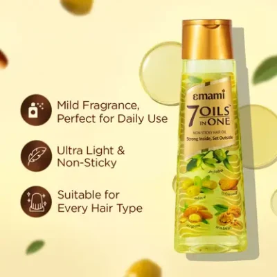 EMAMI 7 Oils in One Hair Oil | Makes Hair 20x Stronger and Manageable Hair Oil  (500 ml)