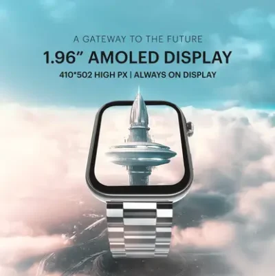 Noise Vision 3 with 1.96" AMOLED display with Thin Bezel