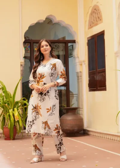Women Pure Cotton Kurta Pant Set