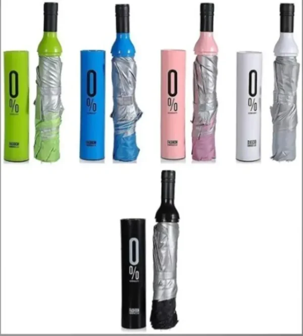 Fixoria Wine Bottle Umbrella - Portable & Protective - Image 3