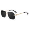 Dervin UV Protected Square Rimless Sunglasses for Men and Women