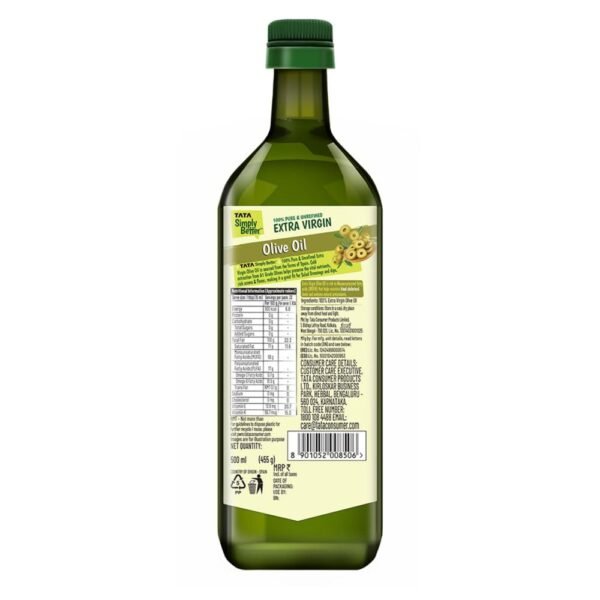 Tata Simply Better Extra Virgin Olive Oil 500ml - Image 2