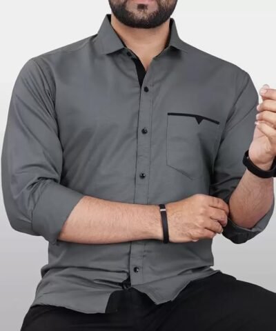 CB-COLEBROOK Men's Regular Fit Solid Soft Touch Cotton Casual Shirt