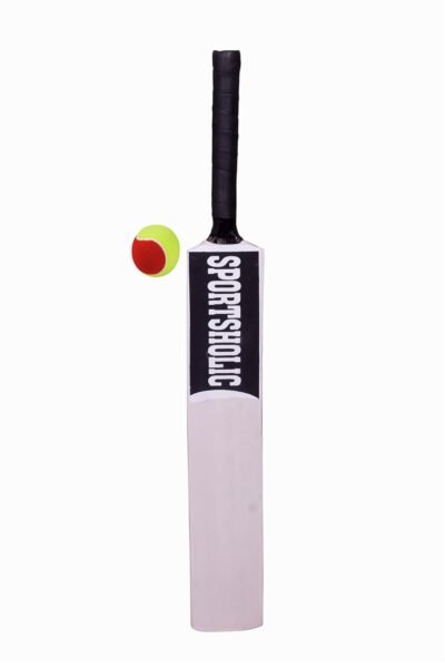 Kids Wooden Cricket for Tennis Ball Play with 1 Tennis Ball