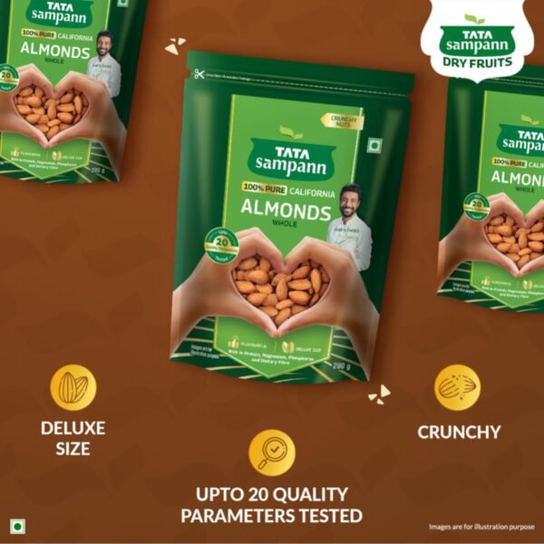 Tata Sampann California Almonds - 200g - Image 5