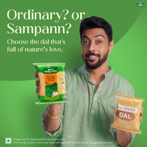 Tata Sampann Unpolished Toor Dal - 1kg - Image 4