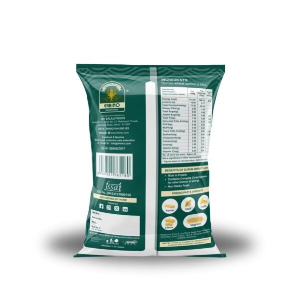 ERBINO Fusilli Pasta - 100% Durum Wheat Semolina - Image 4