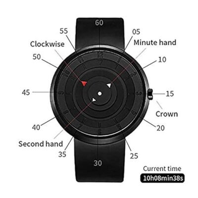 Acnos Black Dial Wrist Watch