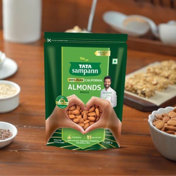 Tata Sampann California Almonds - 200g - Image 2