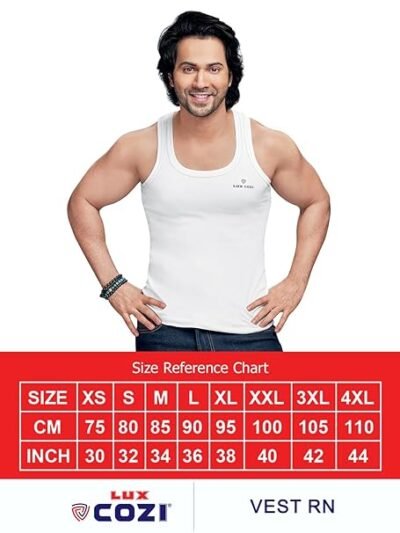 Lux Cozi Men's White Round Neck- Pack of 3