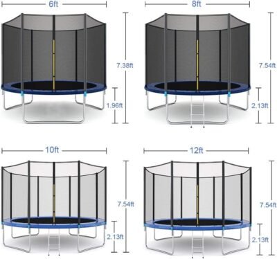 IGNITE WEIGHTS® Imported 6 Feet Trampoline for Kids & Adults